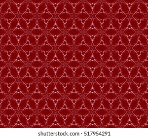 flower pattern. Seamless pattern. Arabesque. vector illustration. red color. for design, invitation wedding, valentine's, background, wallpaper, interior