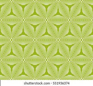 flower pattern. Seamless. Arabesque. vector illustration. green color. for invitation wedding, valentine's, background, wallpaper