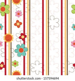 Flower pattern seamless background 