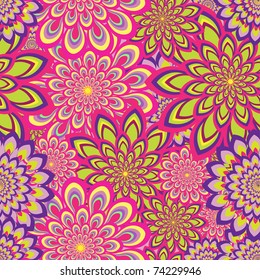 Flower pattern seamless background