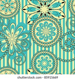 Flower pattern seamless background