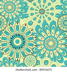 Flower pattern seamless background