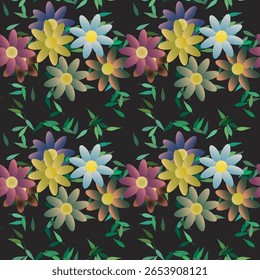 Flower pattern, seamless background, petals pattern, leafs pattern, background texture, floral vector, leaf texture, flowers bouquet, seamless pattern vector, vector shapes, vector design