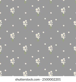 Flower pattern seamless background vector