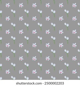 Flower pattern seamless background vector
