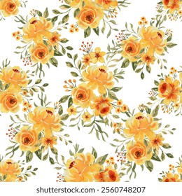 Flower Pattern, seamless floral pattern design ready for textile prints. pattern, flower, allover, design, watercolor, seamless, art, illustration, seamless