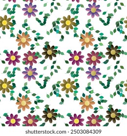 Patrón de flores, patrones sin fisuras, patrón floral sin fisuras, patrón ornamental, textura de la hoja, ramo de flores, Vector floral, Vector de flores, diseño de Vector, fondos de Vector