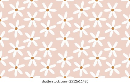flower pattern seamless, silhouette of hibiscus flowers, hand drawn botanical	
