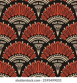 flower pattern seamless, silhouette of hibiscus flowers, hand drawn botanical.

