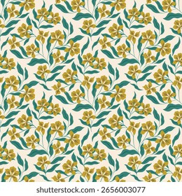 flower pattern seamless, silhouette of hibiscus flowers, hand drawn botanical.
