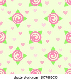 Flower pattern. Seamless vector