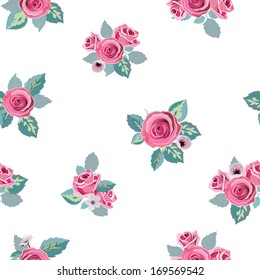flower pattern seamless in vector
