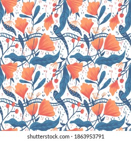 flower pattern seamless vector format