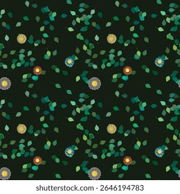 Flower pattern, seamless wallpaper, floral pattern, pattern background, seamless vector, flowers isolated, pattern design, floral design, leaf silhouette, vector backgrounds