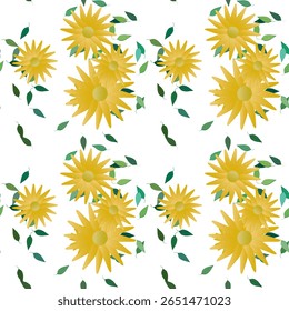 Padrão de flores, papel de parede sem costura, vetor de flores, padrão ornamental, folhas isoladas, arte vetorial, buquê de flores, vetor de ornamentos, padrão sem costura, design de padrões, planos de fundo vetoriais