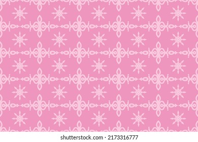 Flower pattern seamless White floral on pink background wallpaper design for prints fabric paper carpet textile industry