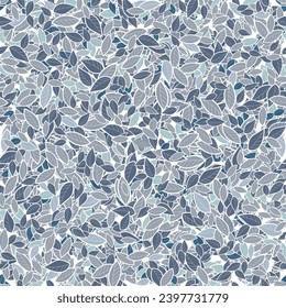 Flower pattern. Seamless white and gray ornament. Graphic vector background. Ornament for fabric, wallpaper, packaging.