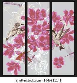  flower pattern, silk scarf design, fashion, textile print - vector background