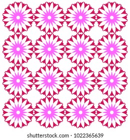flower pattern with stars