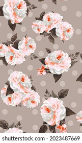 flower pattern textile design illustration