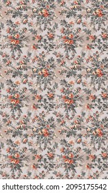 ilustración de diseño textil de patrón de flor