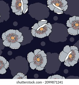 flower pattern textile design illustration
