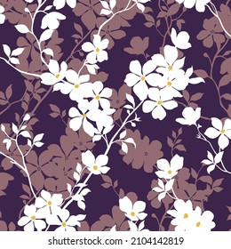flower pattern textile design illustration