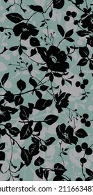 flower pattern textile design illustration