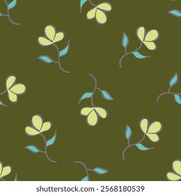 flower pattern textile design illustration