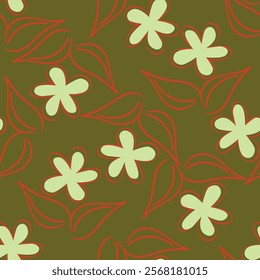 flower pattern textile design illustration