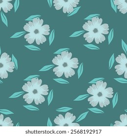 flower pattern textile design illustration