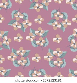 flower pattern textile design illustration
