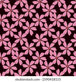 flower pattern textile design illustration