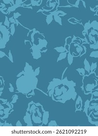 flower pattern textile screen print design