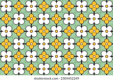 Flower pattern textile vintage color background for banner, wallpaper, print, sticker, ecoration, letter and more