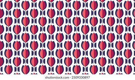 Vector de fondo de color vintage textil de patrón de flores
