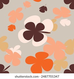 Flower Pattern Texture With Simple Pretty, Little Floral Liberty Seamless Texture Background. Spring, Summer Romantic Blossom Flower Garden Seamless Pattern for Your Designs
