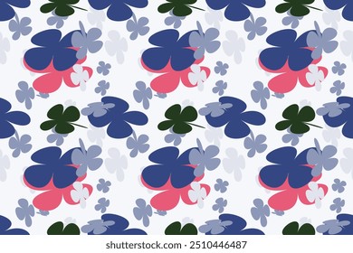 Flower Pattern Texture With Simple Pretty, Little Floral Liberty Seamless Texture Background. Spring, Summer Romantic Blossom Flower Garden Seamless Pattern for Your Designs