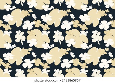 Flower Pattern Texture Vintage 70s Style Flower Background Illustration. Colorful Pastel Color Groovy Artwork Bundle, Y2k Nature Backgrounds With Spring Plants.
