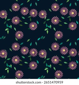 Padrão de flor, arte vetorial, aquarela de flores, fundo floral, padrão floral, padrão de ornamento, padrão de fundo, fundo de folha, vetor de folha, vetor sem costura, verão de fundo