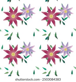 Patrón de flores, Arte vectorial, hojas de Vector, hojas aisladas, hoja sin fisuras, patrón de hojas, flores aisladas, patrón ornamental, Vector sin fisuras, Vectores de flores, acuarela de flores