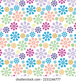 flower pattern vector. Flower pattern for background, wallpaper, textile printing, packaging, wrapper, etc.