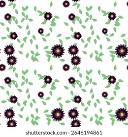 Padrão de flores, fundos vetoriais, padrão de folhas, folha sem emenda, padrões sem emenda, padrões ornamentais, folhas isoladas, padrões florais, formas vetoriais, buquê de flores, verão de fundo