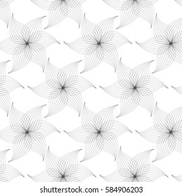 flower pattern vector, black line graphic pattern abstract vector background. Modern stylish texture.