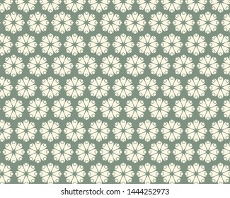 flower pattern vector with dark green background for fashion, wallpaper