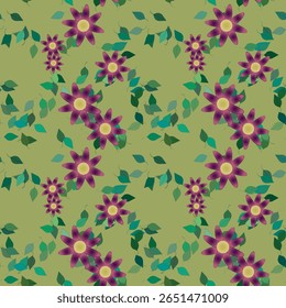 Padrão de flor, design de vetor, plano de fundo abstrato, fundo de flores, textura de folha, formas vetoriais, design de padrão, padrão floral sem emenda, vetor de ornamento, vetor de folha, folhas isoladas