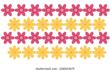 Flower pattern vector design background
