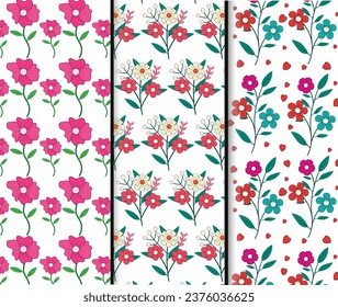  flower  pattern vector design. pattern background