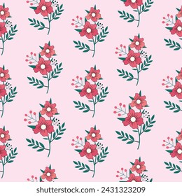 flower pattern vector design. pattern background design