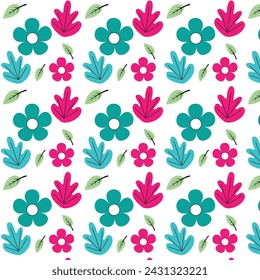 flower pattern vector design. pattern background design